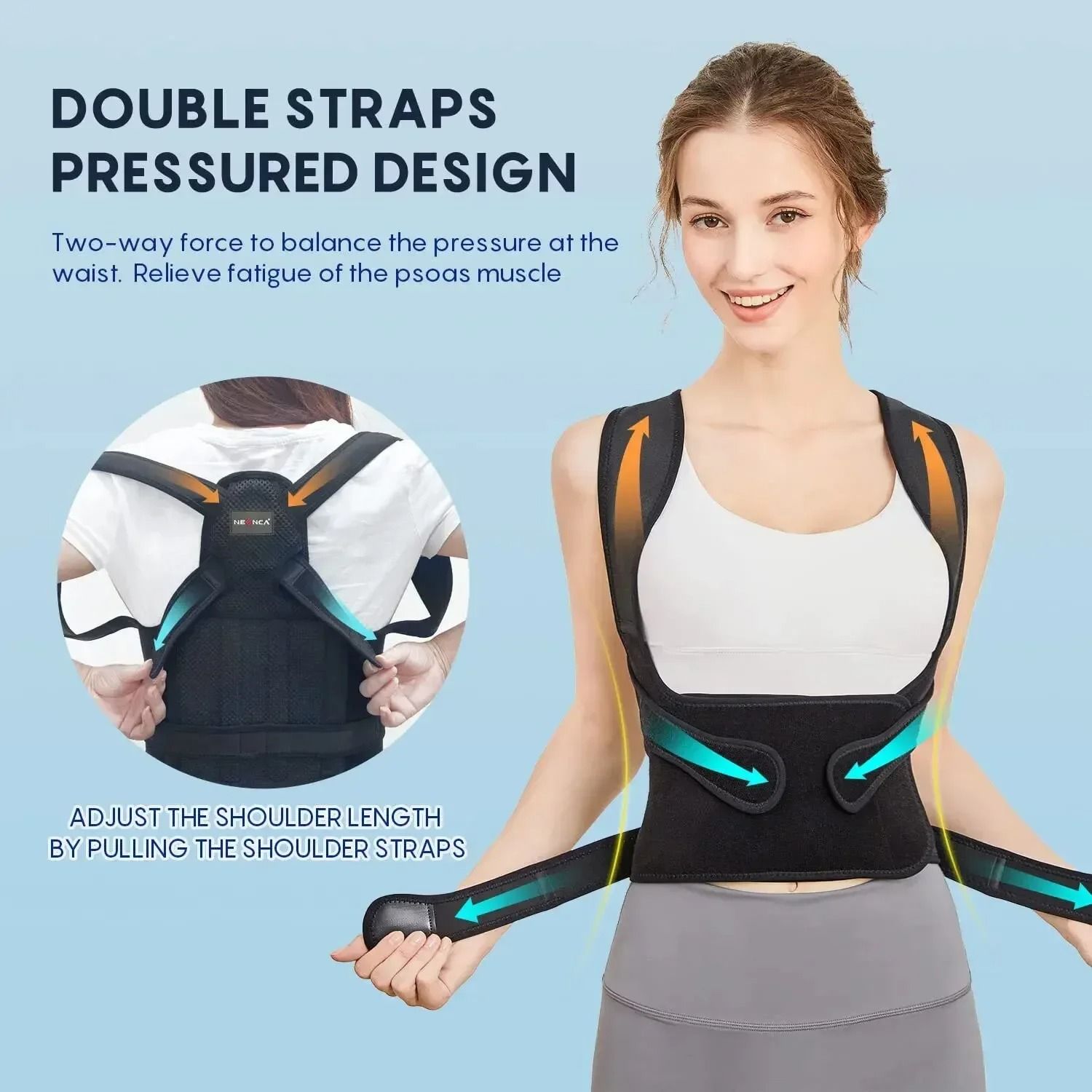 Fully Adjustable Orthopedic Posture Corrector xl