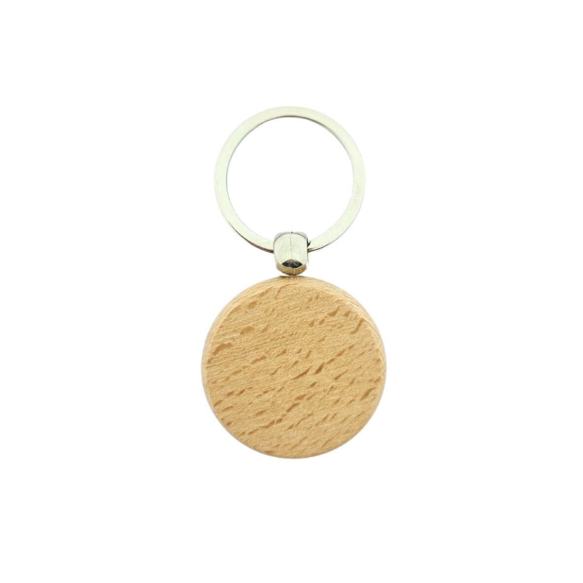 CombiCraft Schlüsselanhänger aus Holz Rund 40x40 mm - pro 1 Stück - Ohne Aufdruck Image