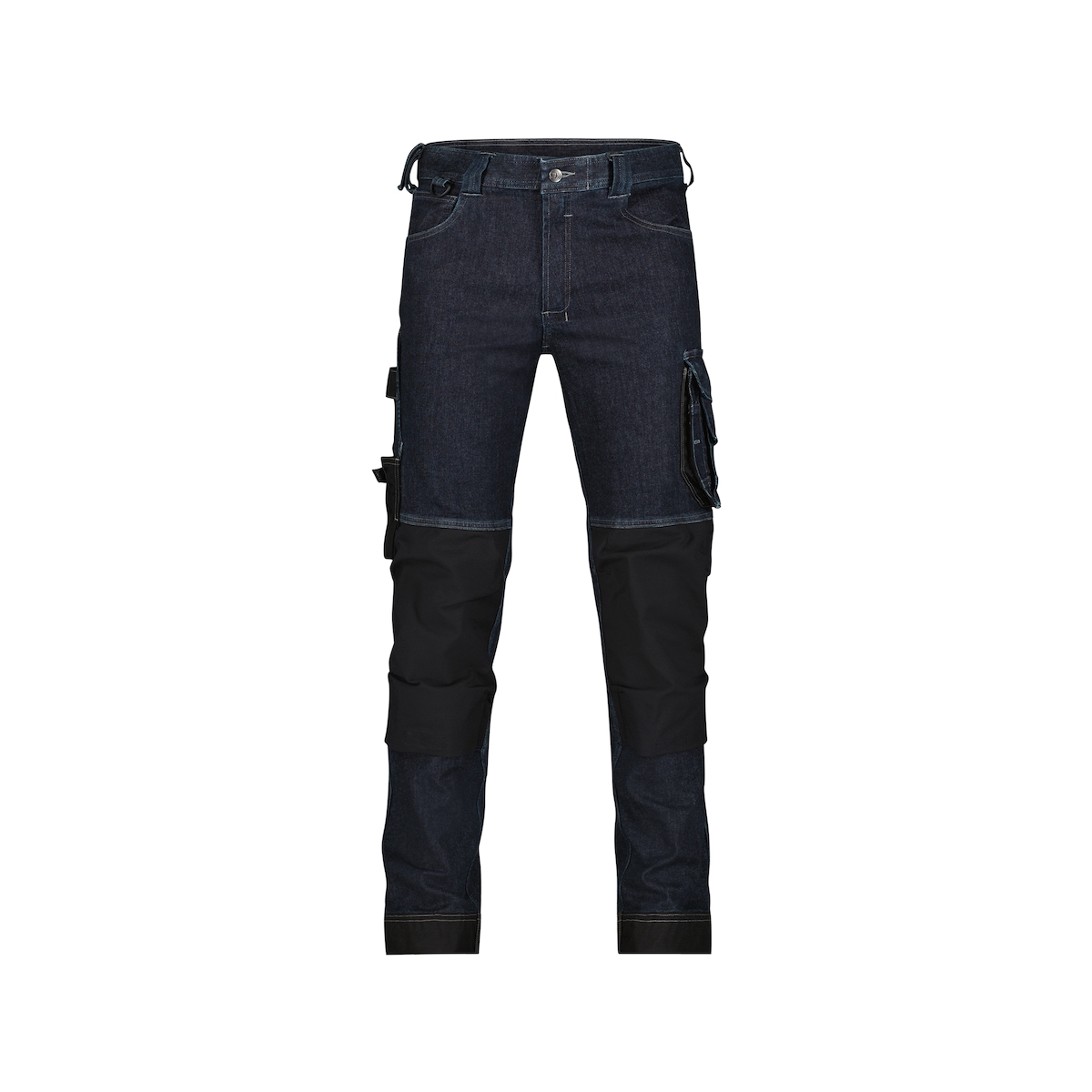 DASSY Stretch-Arbeitsjeans KYOTO - Mit Kniepolstertaschen - 4-Wege-Stretch jeansblau/schwarz 42 STANDARD Image