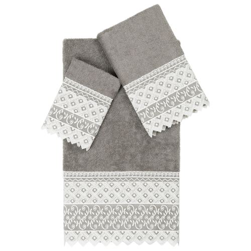 Aiden Bath Towel Set Bath Hand Wash, Bath Hand Wash, Dark Gray