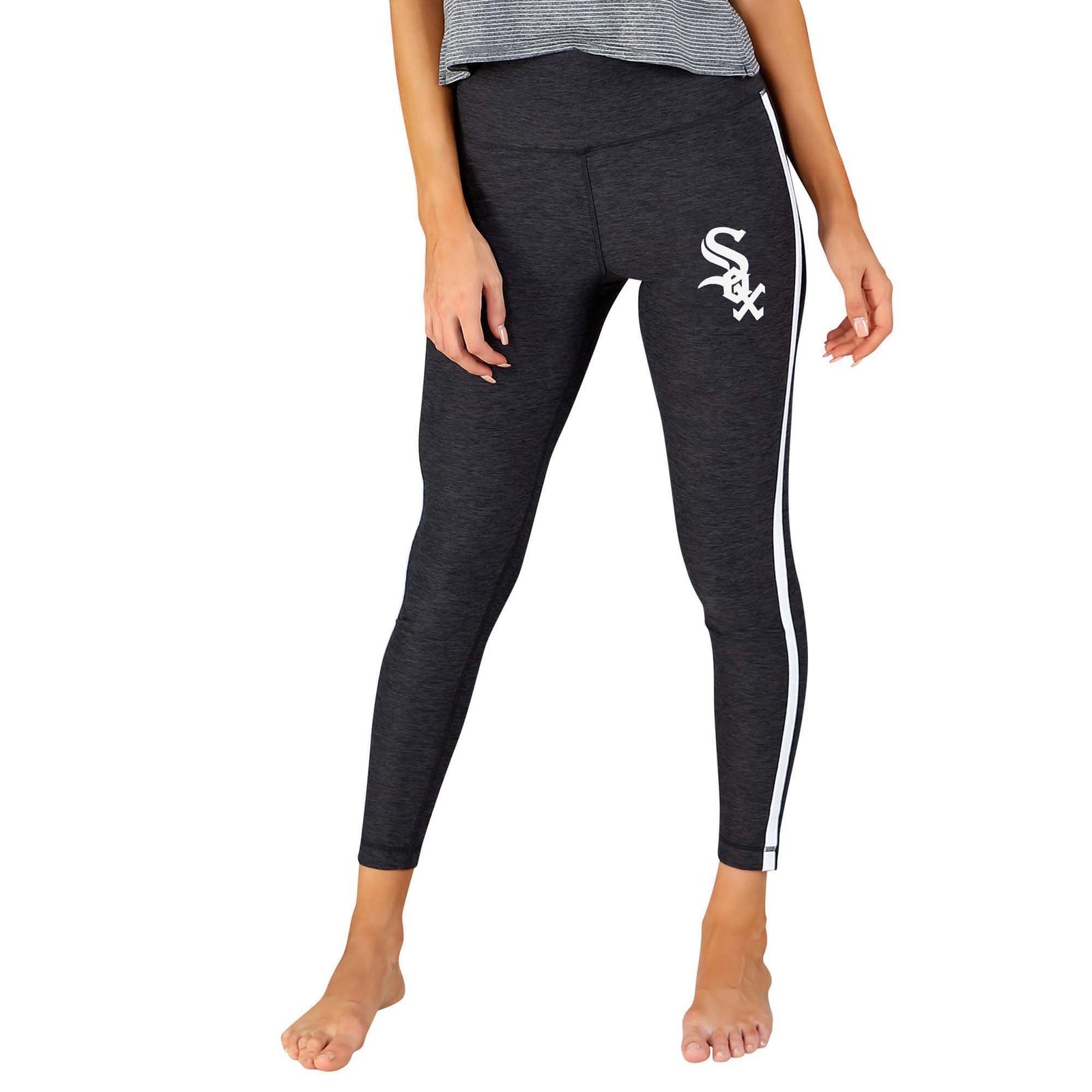 MLB Centerline Women's Legging (Size M) Chicago White Sox, Polyester,Spandex