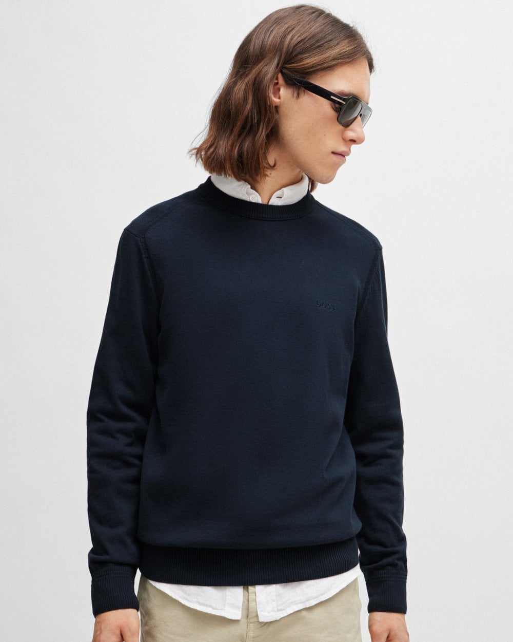 BOSS Orange Asac C Herren Rundhals-Pullover