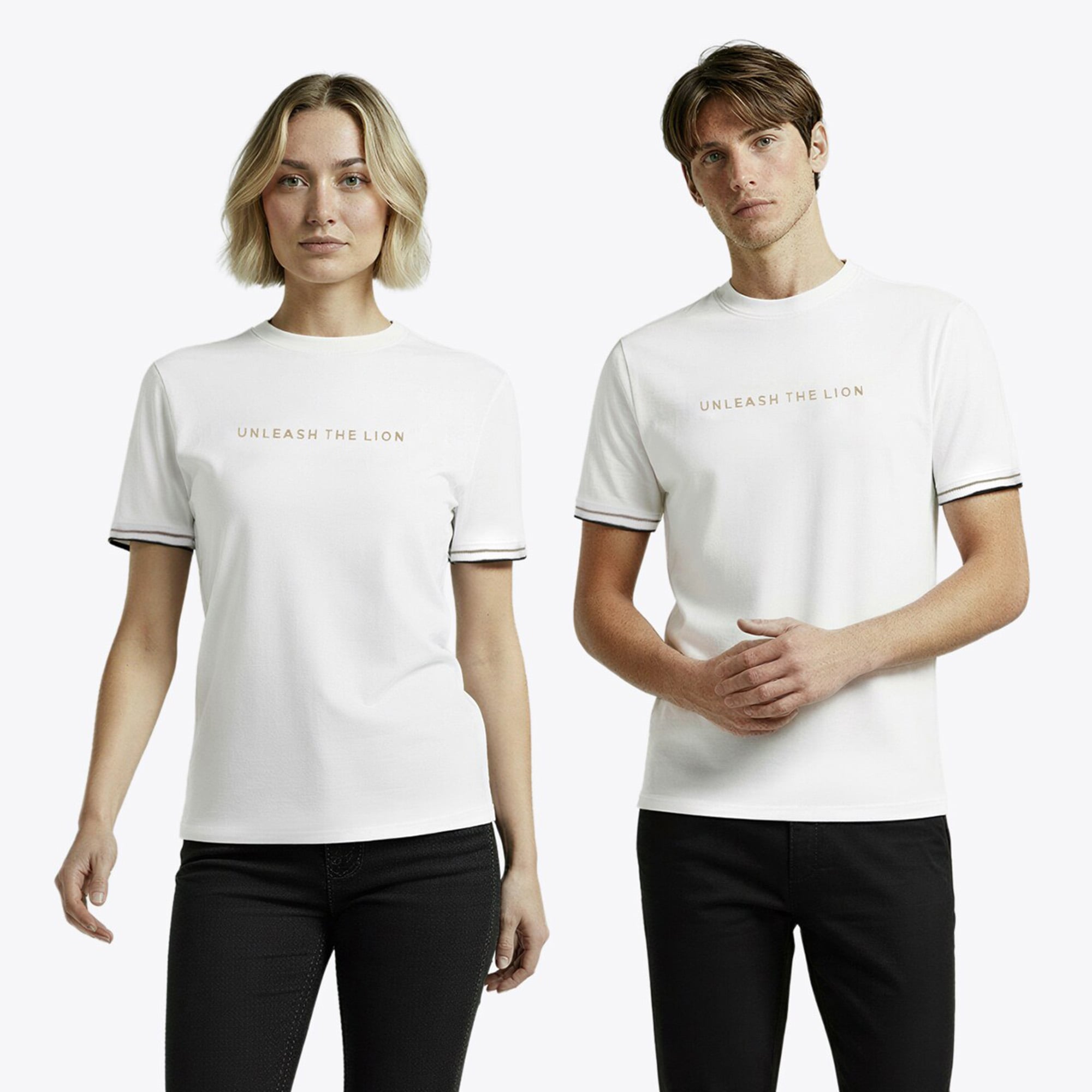 Unleash the Lion T-Shirt - Blanc - Homme Taille: 2XL