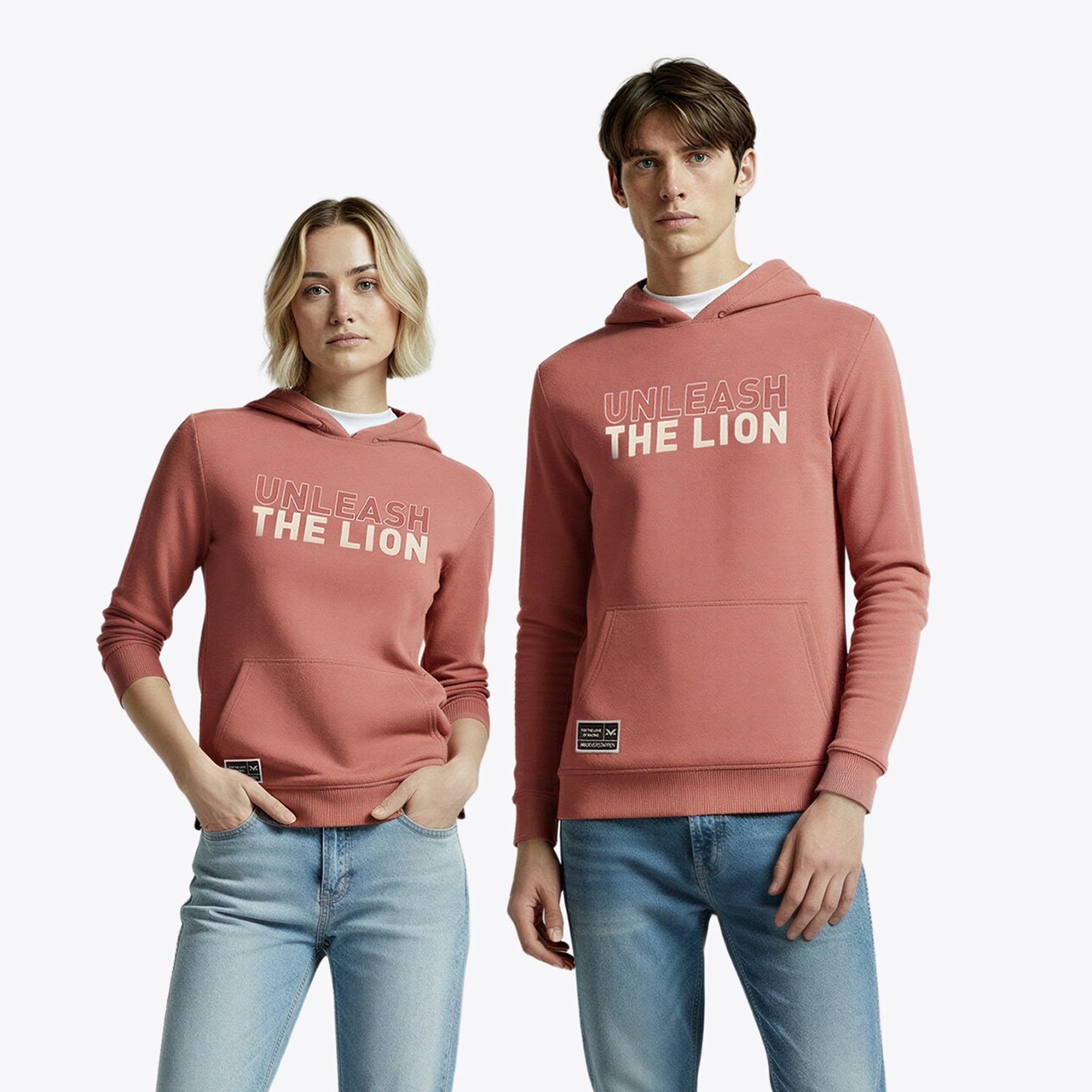 Sweat à capuche Max Verstappen Unleash The Lion - Cuivre - unisexe Taille: XL