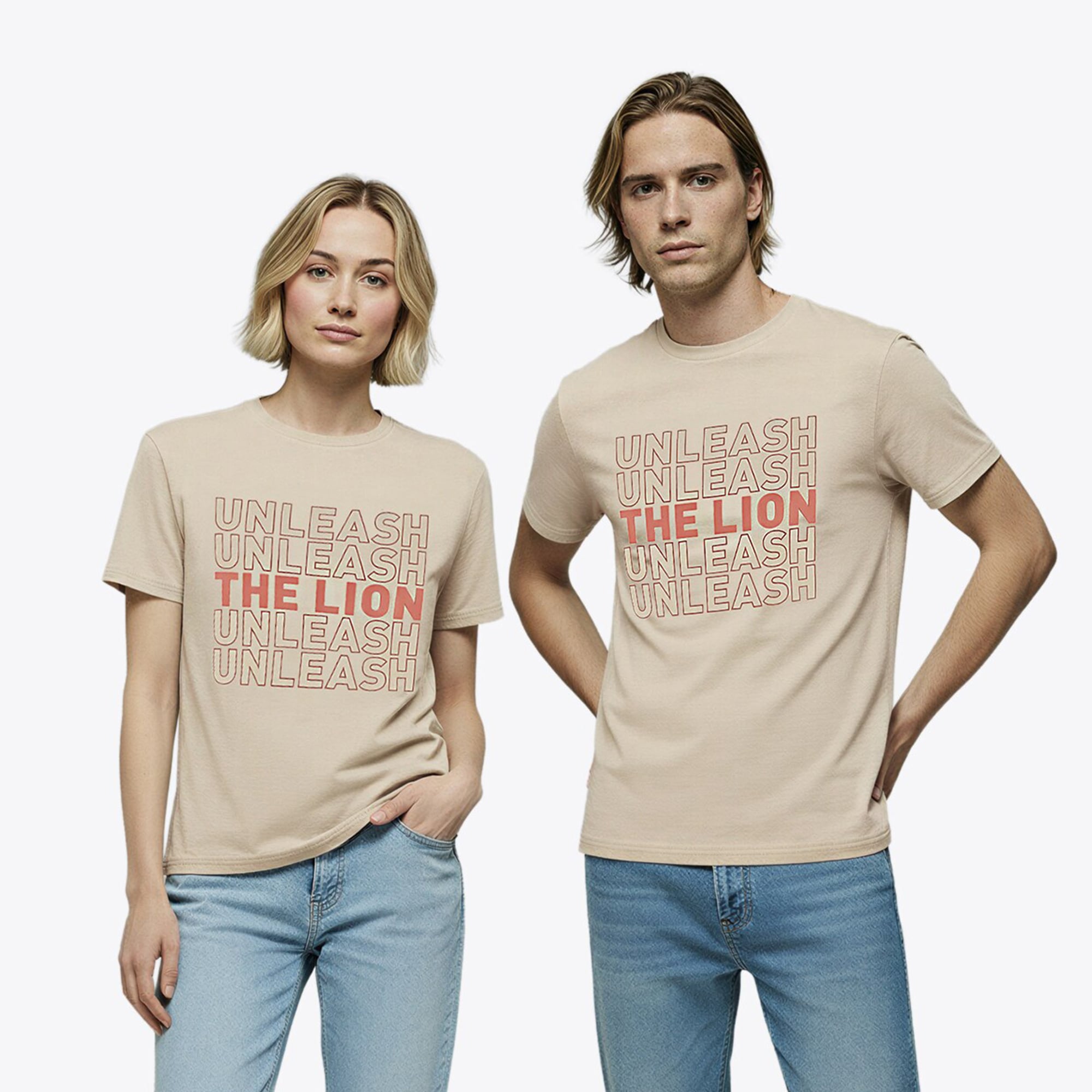 T-Shirt Unleash the Lion - Sable Désert - Homme Taille: 3XL - F1 Store FR