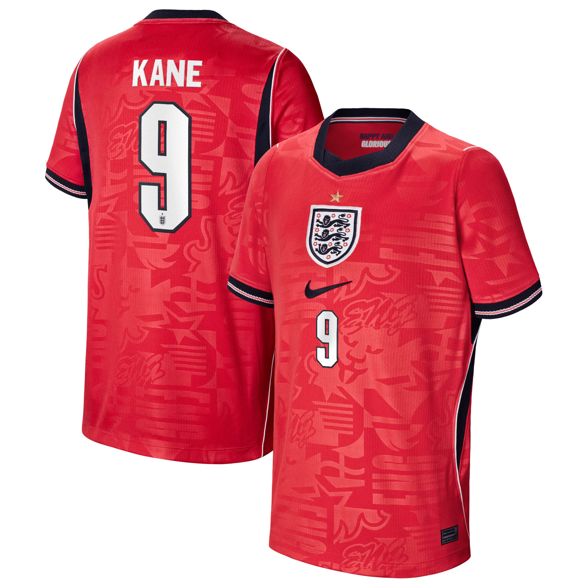 "England Nike Stadium Auswärtstrikot 2026 - Kinder mit Aufdruck Kane 9" Image