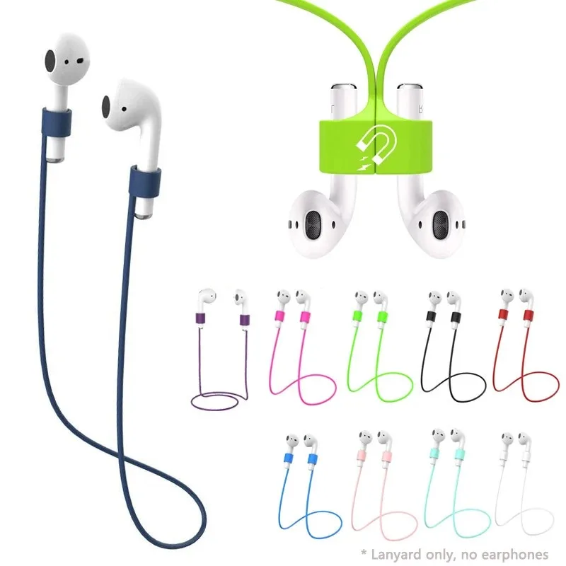 Soft Silikon Anti Lost Magnets eil Kopfhörer für Apple Airpods 2 1 3 Air Pods Pro Bluetooth Wireless Kopfhörer Ohrhörer Gurt Image
