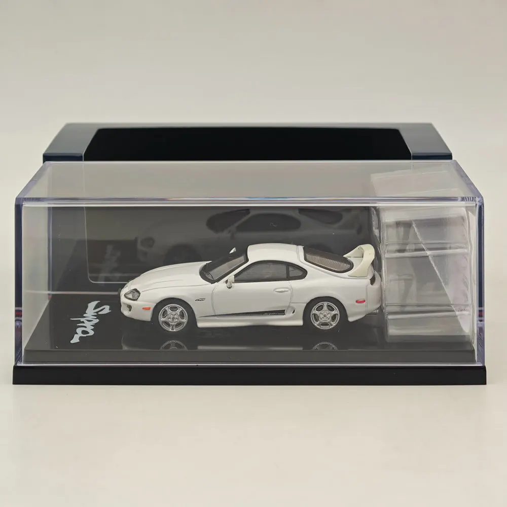 Hobby Japan 1/64 für SUPRA RZ JZA80 ECHTES CUSTOMIZED VER mit ActiveSpoiler Weiß HJ 643042 W Diecast Models Car Collection Toys