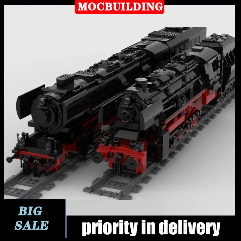 Fernbedienung Modell Zug Baustein MOC Stadt Lokomotive Gebäude Eisenbahn Sammlung Serie Jungen Spielzeug Geschenke Image