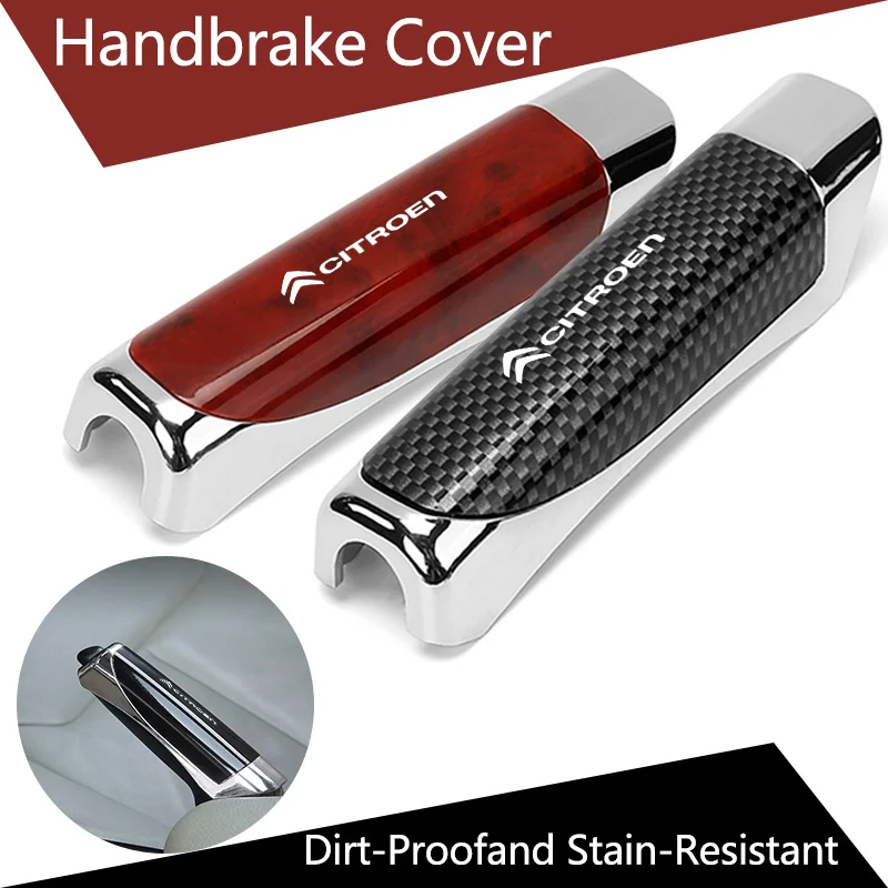 Auto Handbremse Carbon Feststellbremse Handbremse Griffe Schutz Abdeckung Für Citroen C1 C2 C3 C4 C5 C6 C8 C4L DS3 DS4 DS5 LS DS6 Image