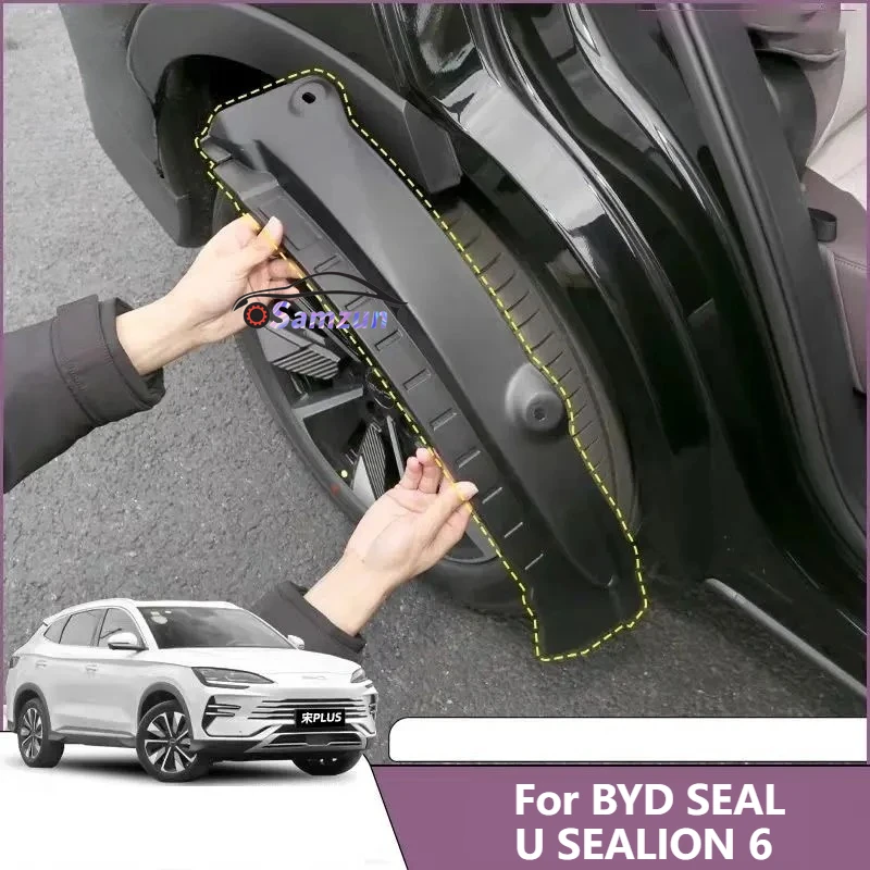 Für BYD SEAL U SEALION 6 2023 2024 2025 Auto Hinterrad-Kotflügelverbreiterung Spritzschutz ABS Schmutzfänger Einfache Installation Ohne Bohren Image