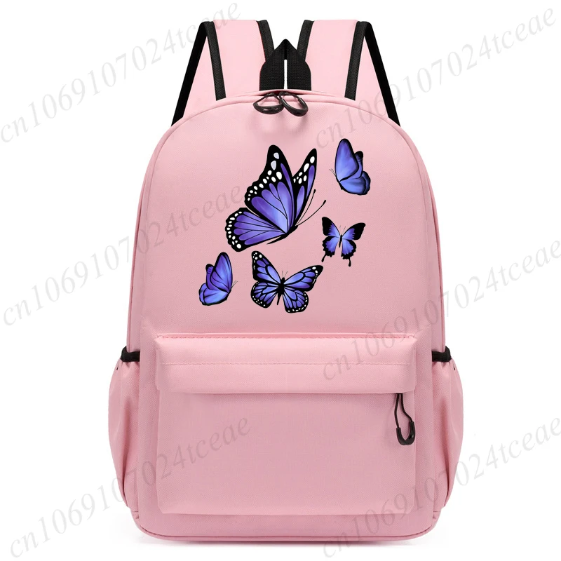 Sac à dos imprimé papillon pour enfants, sacs d'école pour garçons et filles, sac à dos d'école, dessin animé, sac à livres étanche, Mochila