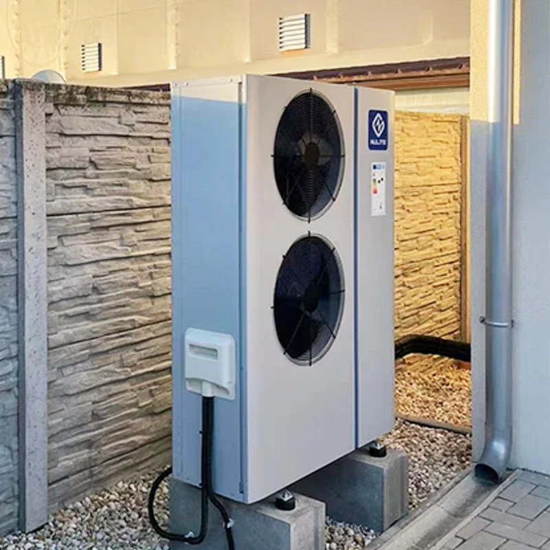 2025 R32 R290 8kW 9kW 10kW 12kW DC-Inverter Luft-Wasser-Monoblock-Wärmepumpe 220V Warmwasserbereiter Wärmepumpen mit WLAN Image