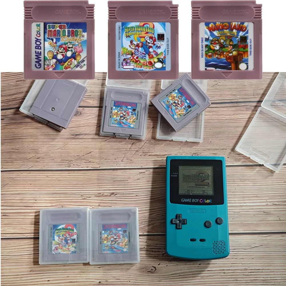 USA-Version 16-Bit-Spiel Videospiel-Kassette Konsole 16-Bit-Spielkarte Wario Land Donkey Kong Wario Land 2 Yoshi für GBC/GBA Mario