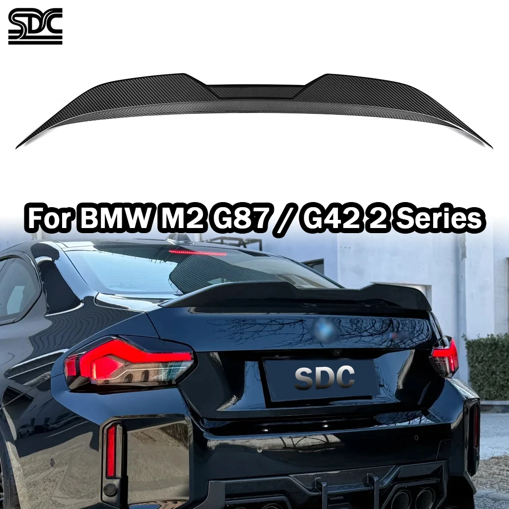 MP Stil Carbon Heckspoiler Für BMW M2 G87 2 Serie G42 2023 + Prepreg Dry Carbon Fiber Hinten Stamm bootlid Spoiler Flügel Image