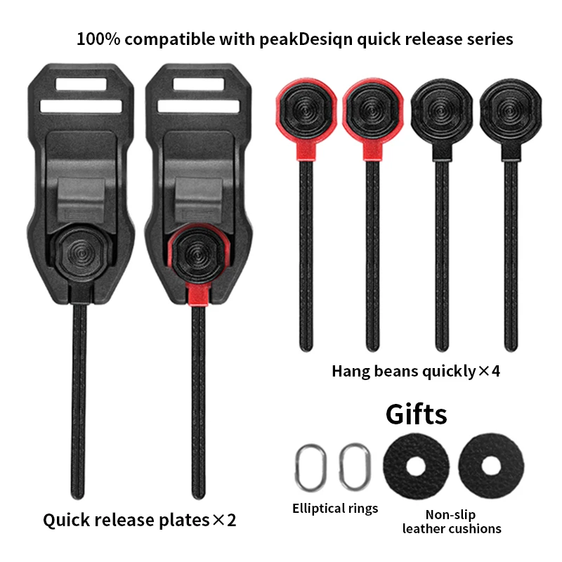 Schnellverschluss-Kamera-Anschlussschnalle für Schultergurt, Hals, Handgelenk, Sony, Canon, Nikon, Panasonic, Fuji, Micro, einzelne Spiegelreflexkamera, Ankerbohne Image
