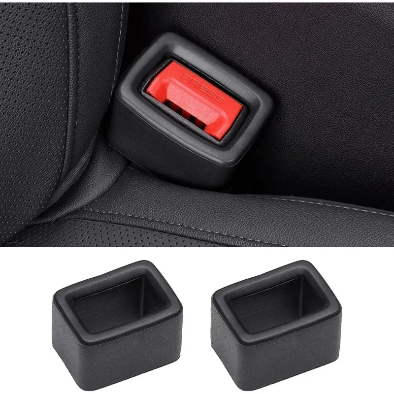 2 Stück Auto-Innenausstattung Zubehör Sicherheitsgurt-Fixierer Rutschfester Silikon-Halter für Sicherheitsgurte Neu Image