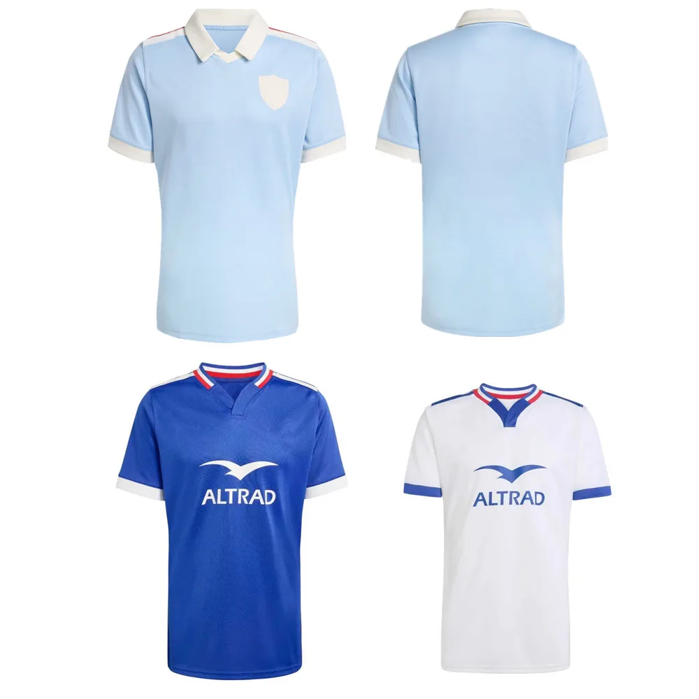 Maillot de rugby France 120Y 2026 2027 domicile et extérieur, nouveau style, tailles S-5XL