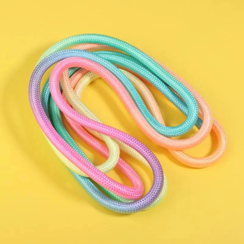 Corde de gymnastique artistique 3M, corde à sauter, corde de fitness, corde de sport de couleur arc-en-ciel, corde de gymnastique rythmique, outil de sport