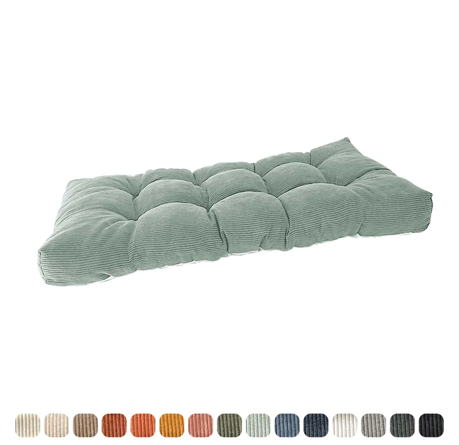 6 cm dicke Cord-Fensterbank-Kissen, individuelles Bankkissen, lange Stuhlsitze, Terrassenpolster, Erkerfenstermatten für Garten und Zuhause