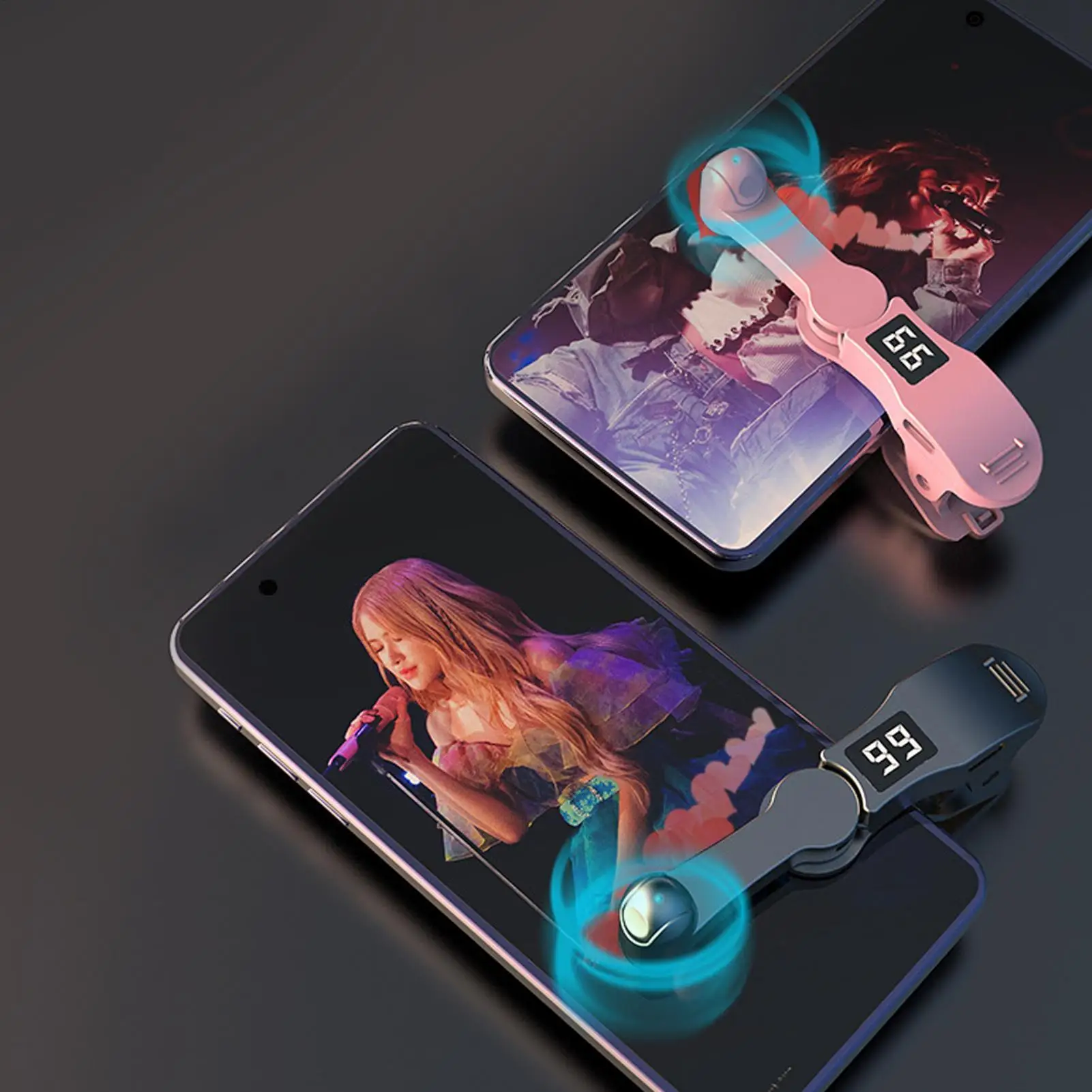 1pc Digital Auto Screen Clicker for Smart Phone Apps Video Live Streaming Gadget Smartphone Game Screen Touch Tripods Tapper