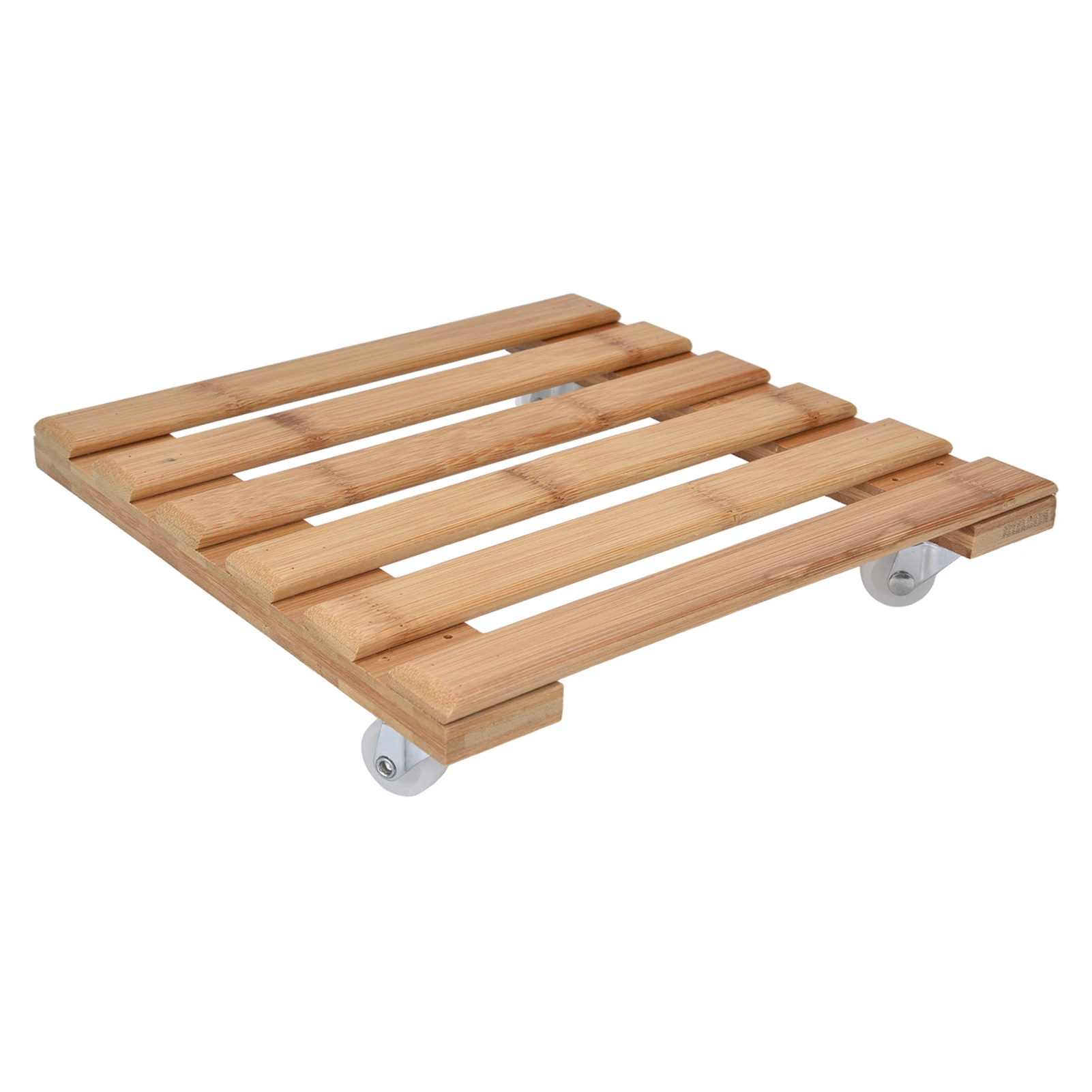 25 x 25 cm Pflanzenrollensockel mit 360-Grad-abnehmbaren, robusten Rollen, quadratisches Pflanzgefäß für Blumentöpfe, große Vasen