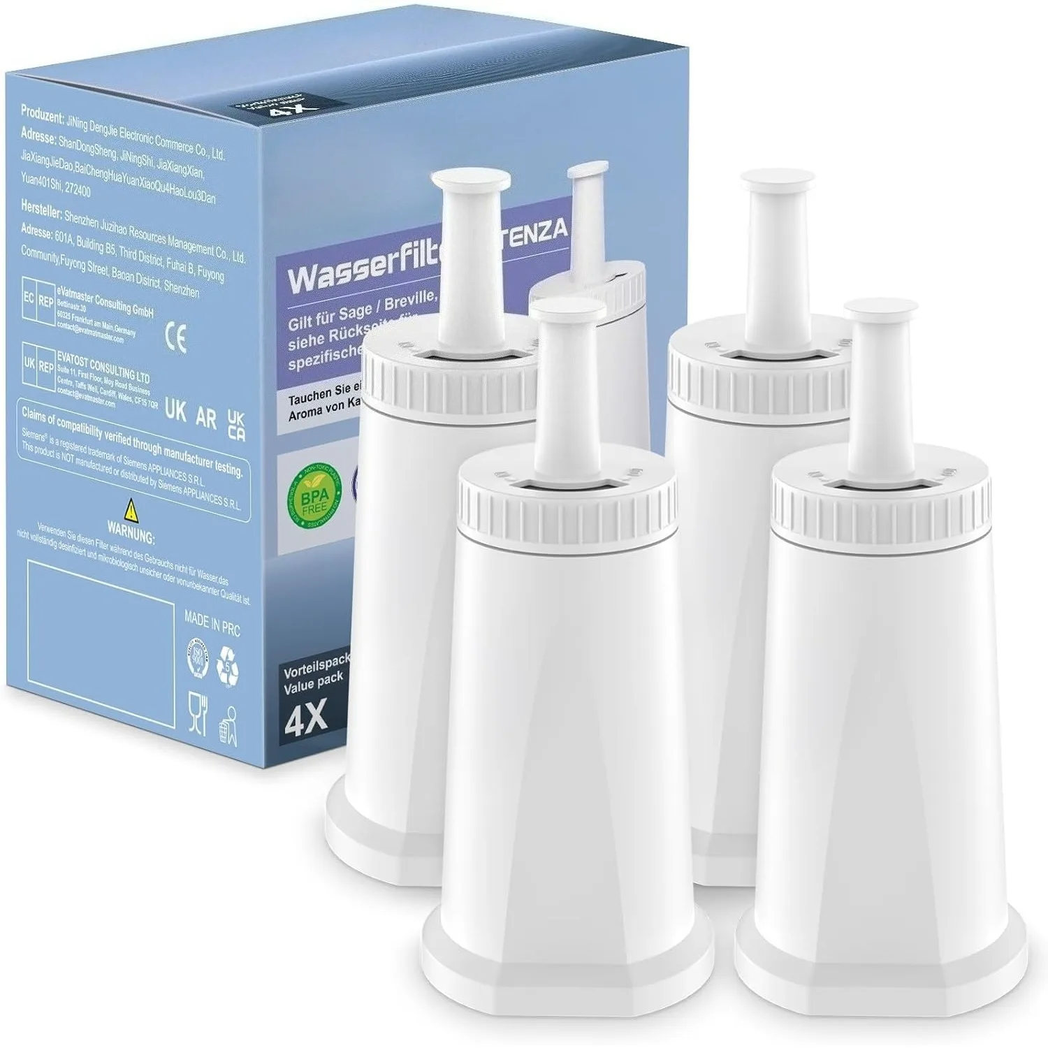 Wasserfilter-Ersatz für Sage Vollautomatische Kaffeemaschine, Ersatz für Sage Barista Express Pro Wasserfilter Image