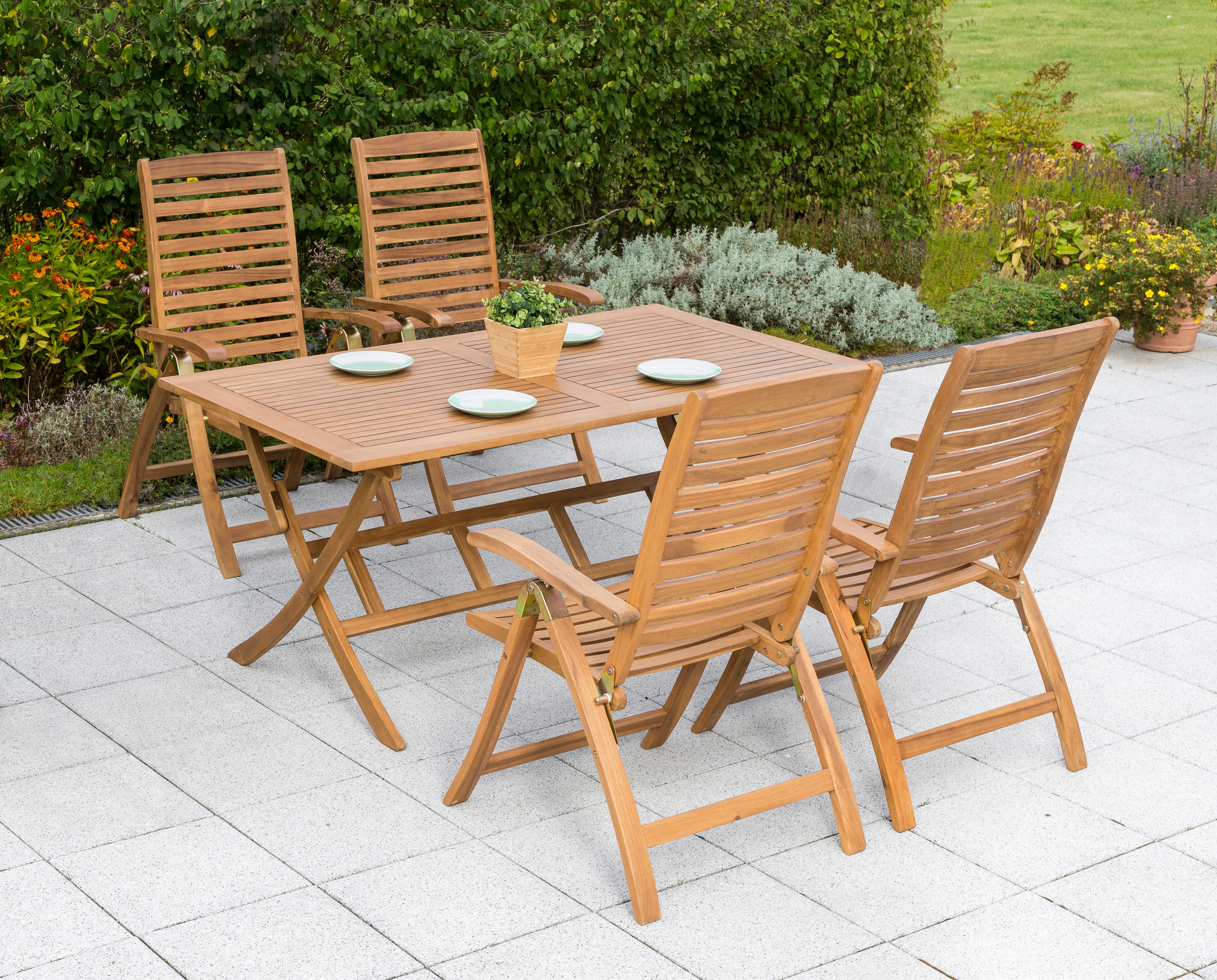 Garten-Essgruppe MERXX "Paraiba", braun, Sitzmöbel-Sets