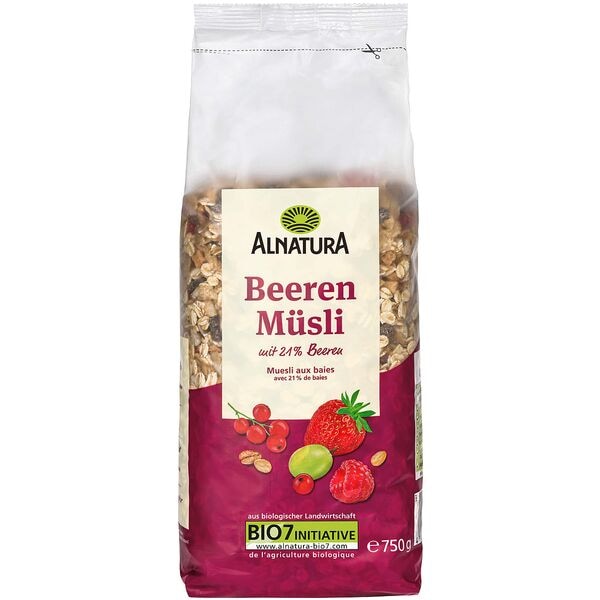 Alnatura Kurzes MHD: Bio Beeren-Müsli 750 g Image