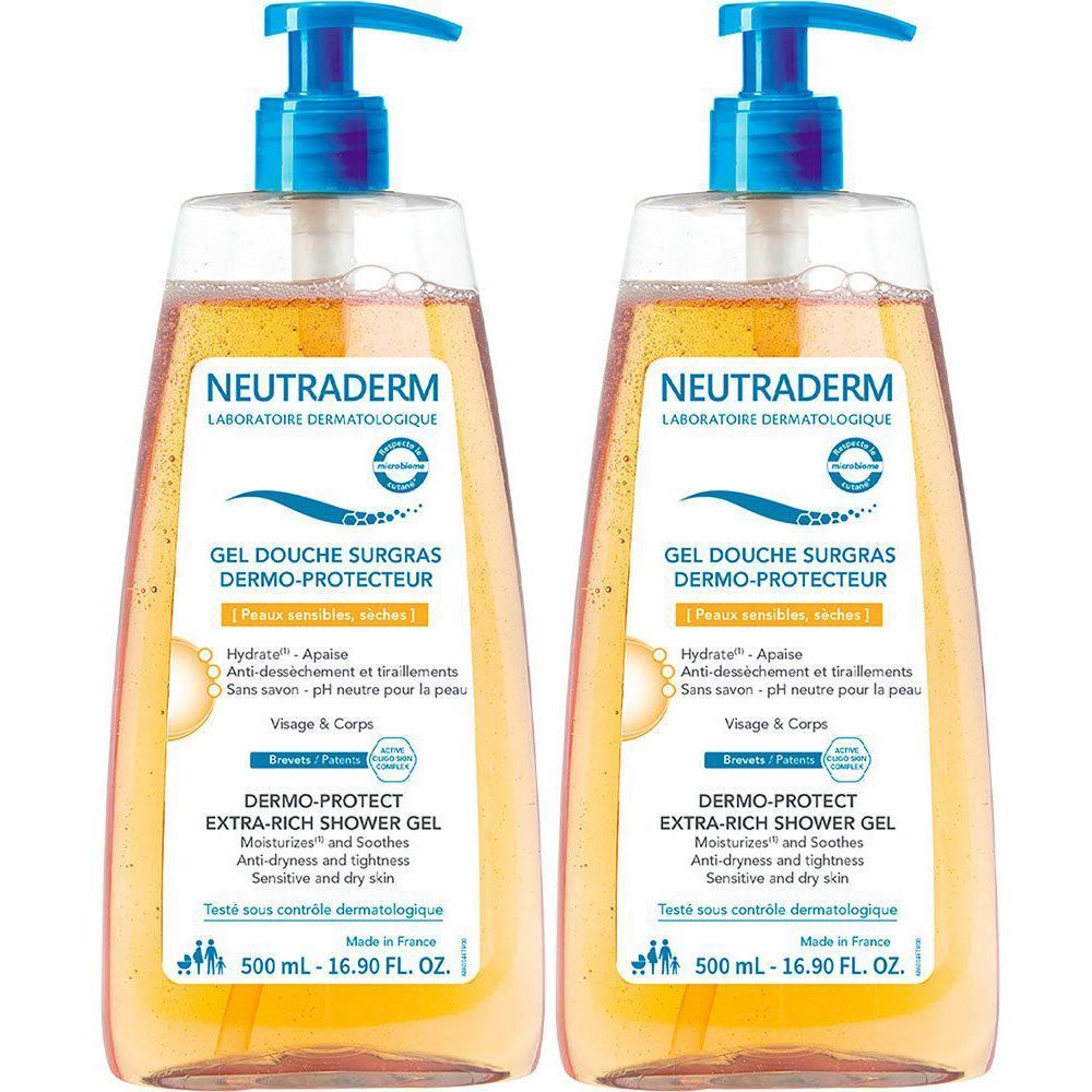 Neutraderm Gel Douche Surgras Dermo-Protecteur x2 2x500 ml