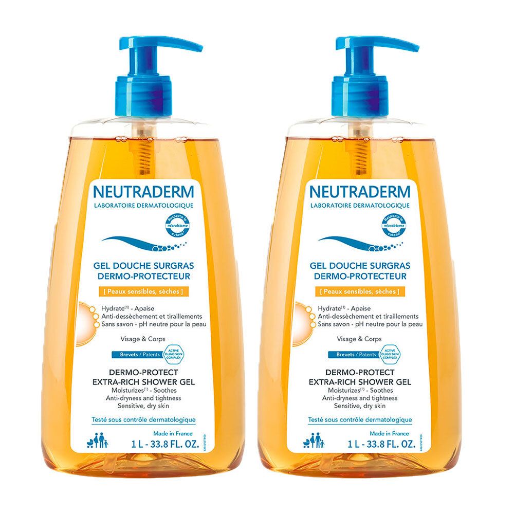 Neutraderm Gel Douche Surgras Dermo-protecteur x2 2x1000 ml Duschgel