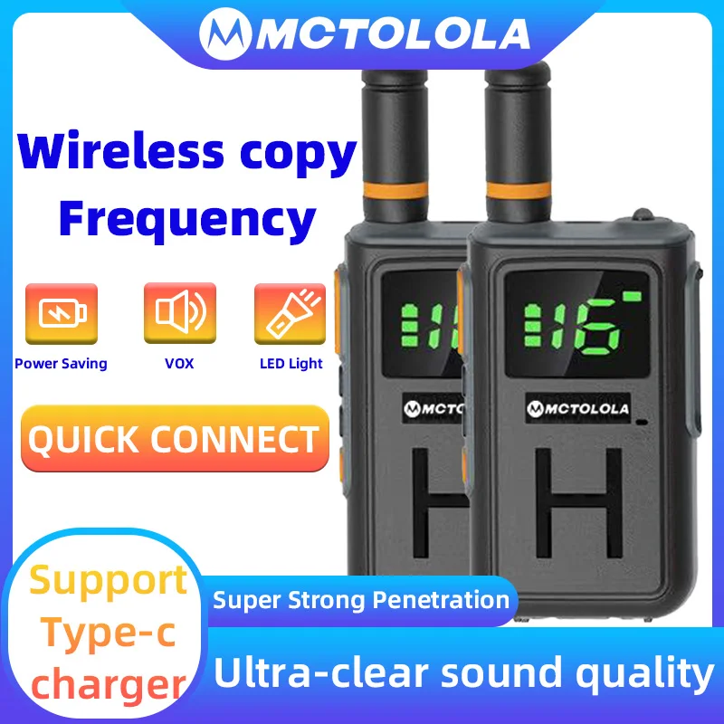 MOTOLOLA Mini Outdoor Walkie Talkie Für Hotel Restaurant Eigentum Sicherheit Patrol Handheld Walkie Talkie Mit USB Lade Lcd D Image