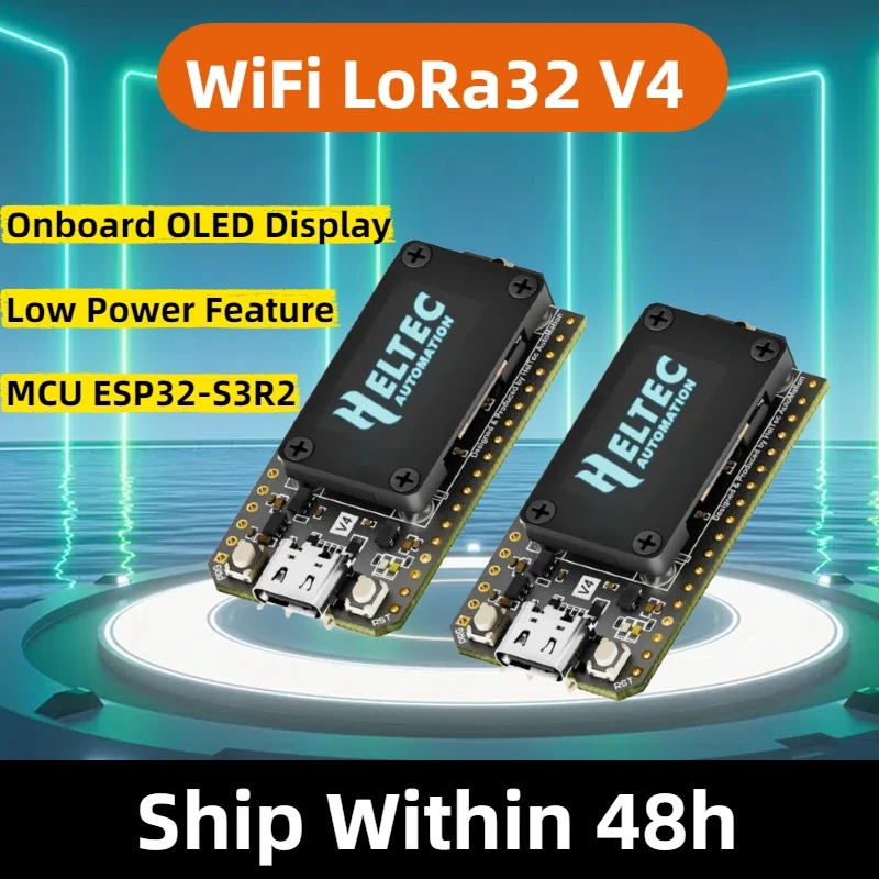 Meshtastic Heltec Wifi LoRa 32V4 ESP32 SX1262 GPS 0,96 Zoll OLED Solarbetriebenes Dev-Board WiFi BLE Low Power für Arduino IoT Image