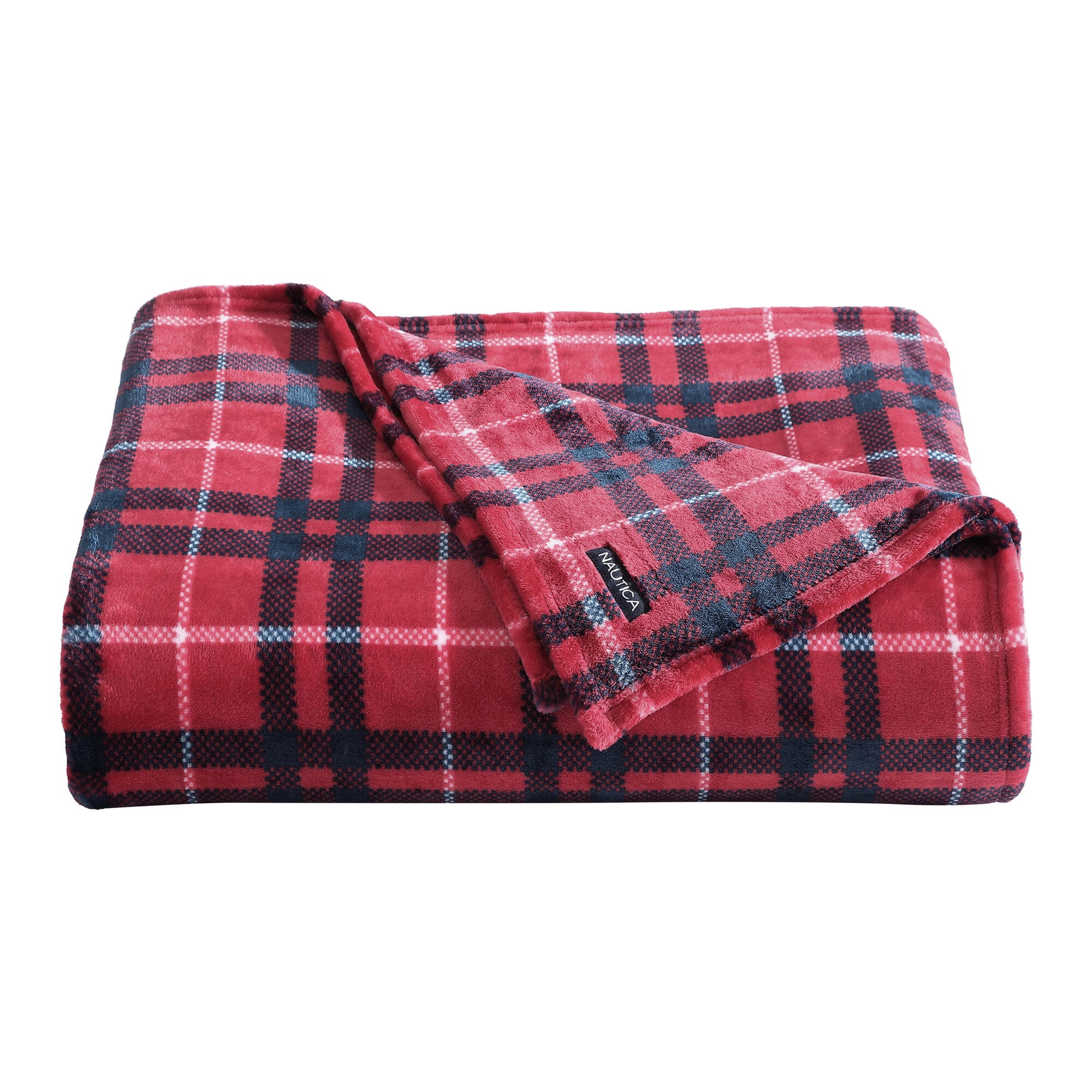 Winter Tattersall Red Twin Blanket
