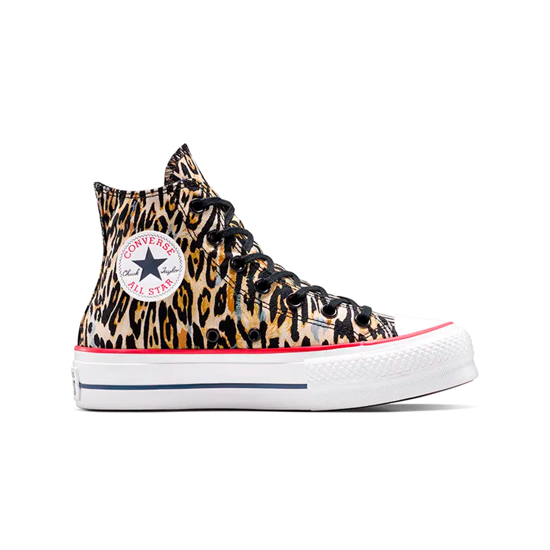 DAME CONVERSE CHUCK TAYLOR ALL STAR LIFT PLATTFORM LEOPARD