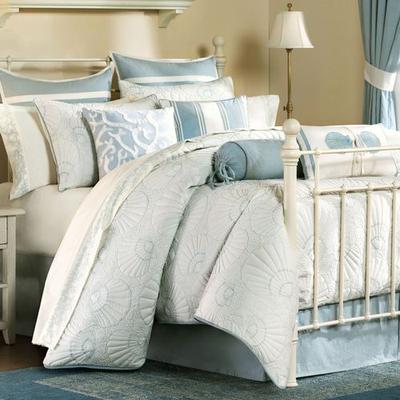 Crystal Beach Comforter Set White, California King, White