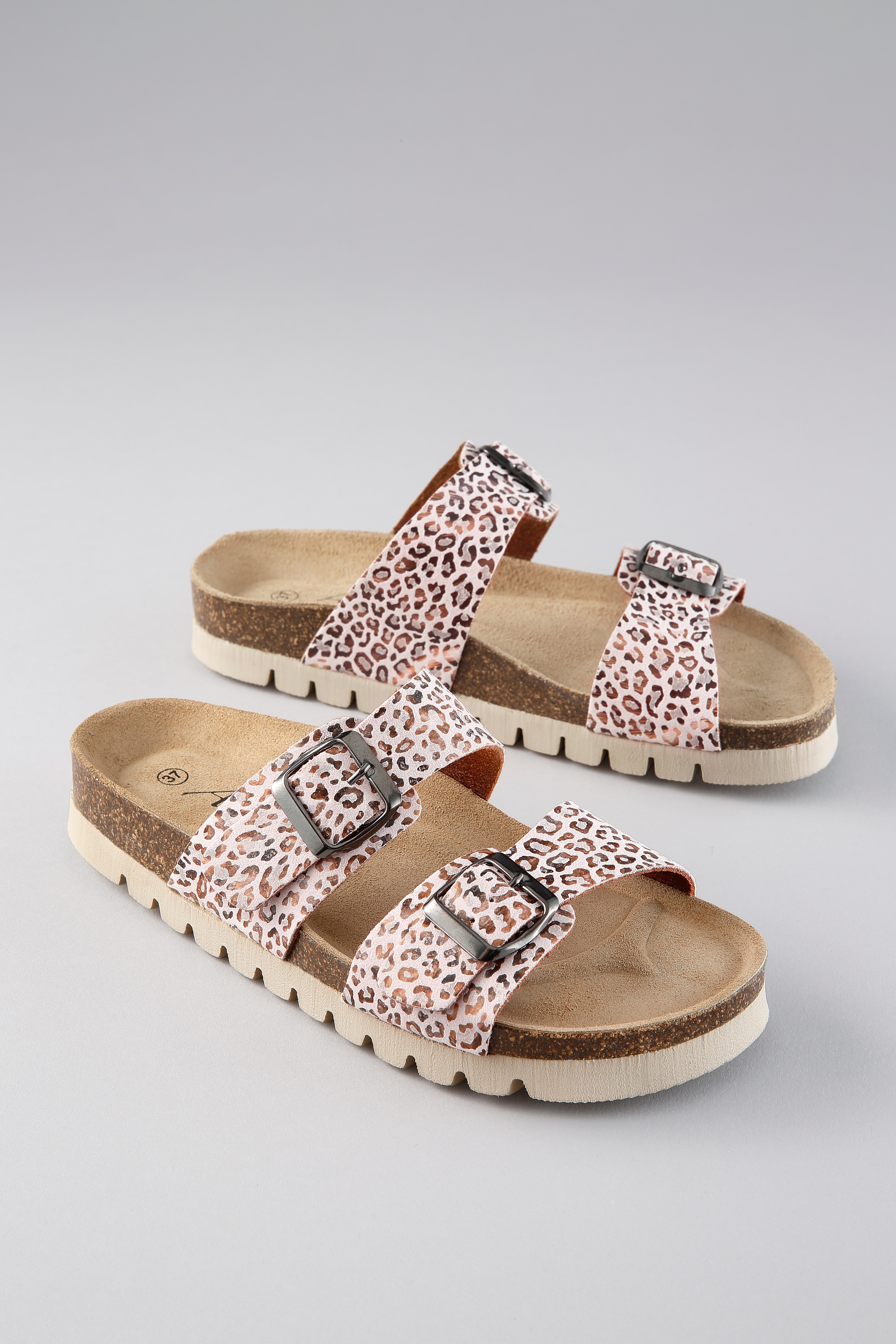 Pantolette ANISTON SHOES, Damen, Gr. 40, rosa leo, Lederimitat, Schuhe Pantolette, Hausschuh, Sommerschuh, Strandschuh - NEUE KOLLEKTION