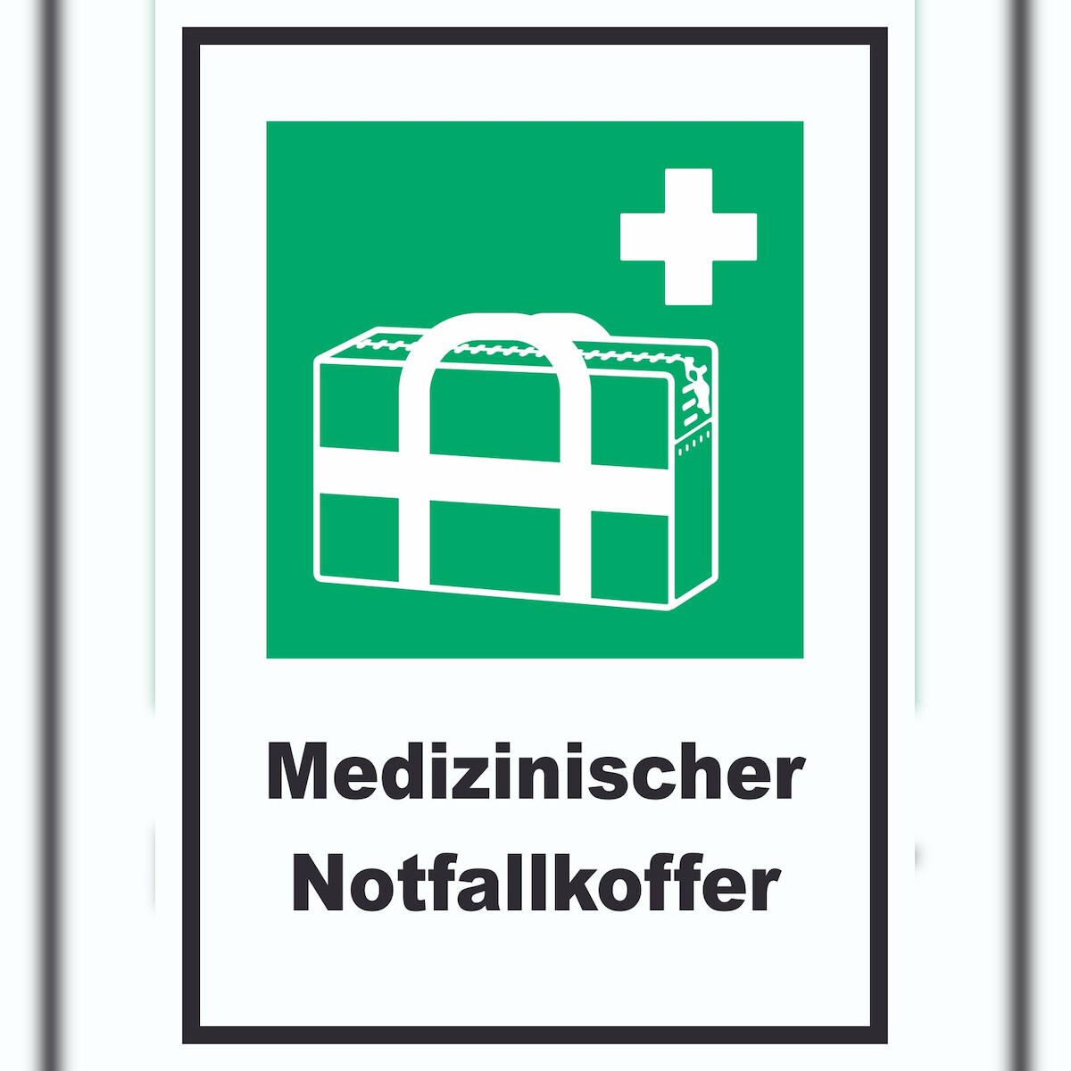 HB-Druck Medizinischer Notfallkoffer A0 (841x1189mm) Schild Image