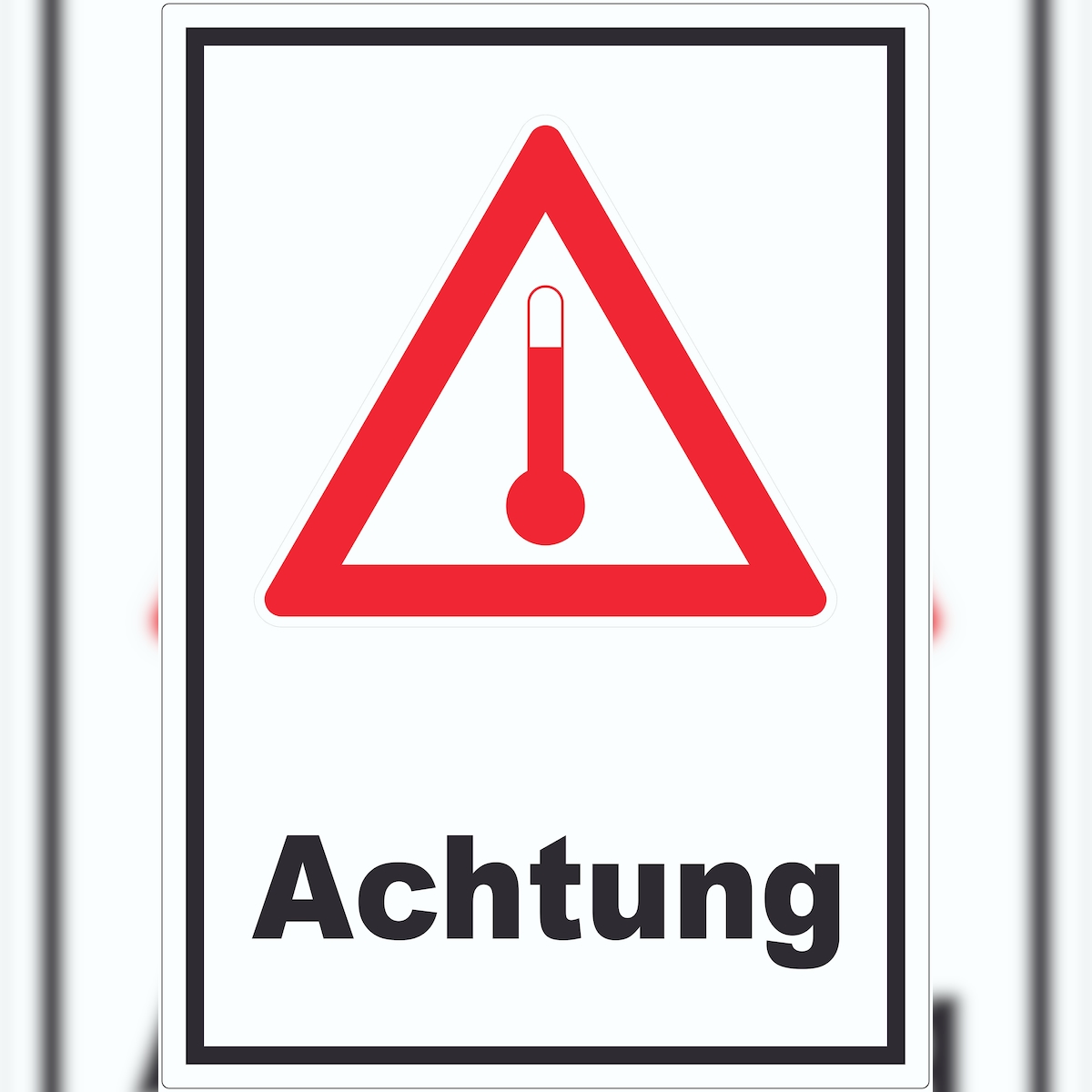 HB-Druck Aufkleber Gefahrgutklasse Hot Achtung Heiß A6 (105x148mm) Image