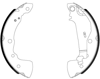 Hella Bremsbackensatz [Hersteller-Nr. 8DB355038-021] für Nissan Image
