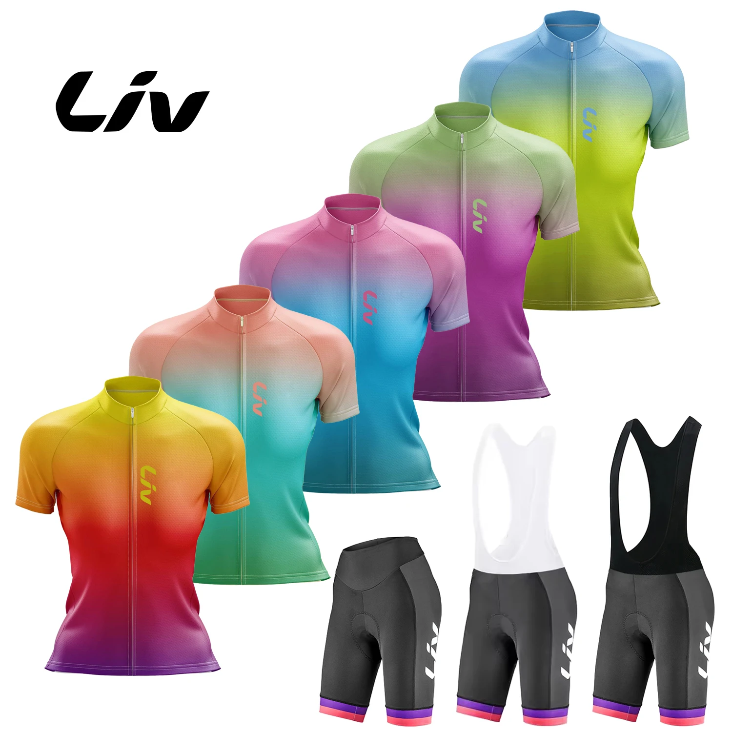 LIV – maillot de cyclisme pour femmes, à manches courtes, séchage rapide, Anti-UV, respirant, pour vélo, sport de plein air, hauts de sport, nouveau