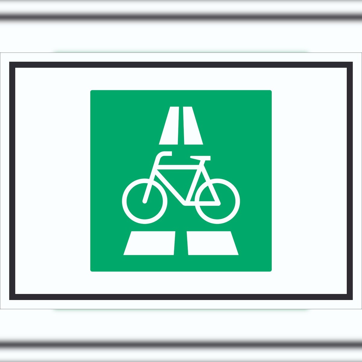HB-Druck Radschnellweg Symbol Schild A1 Rückseite selbstklebend Image