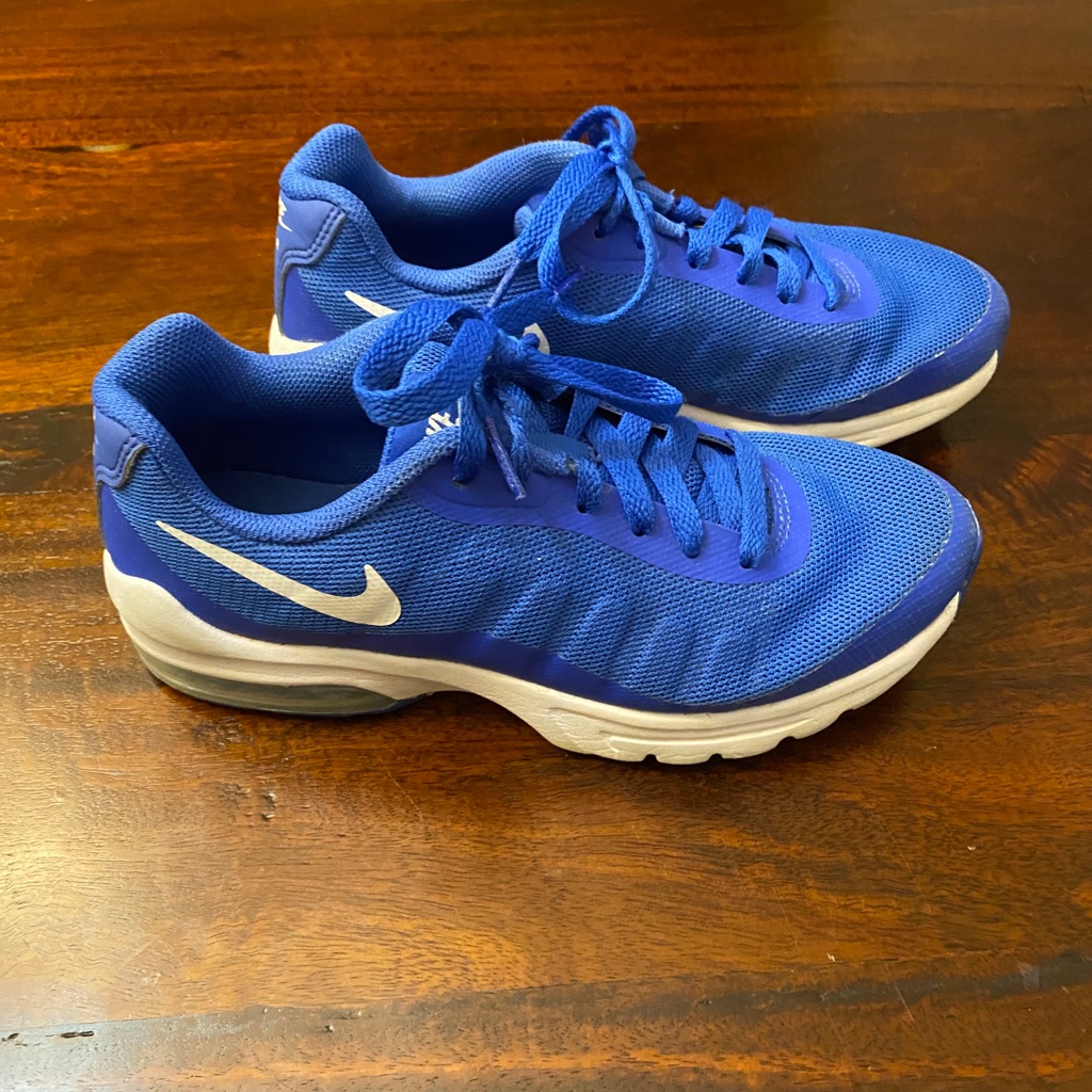 Nike Shoes | Girls Nikes. Size 3.5. Gently Used. | Color: Blue | Size: 3.5bb
