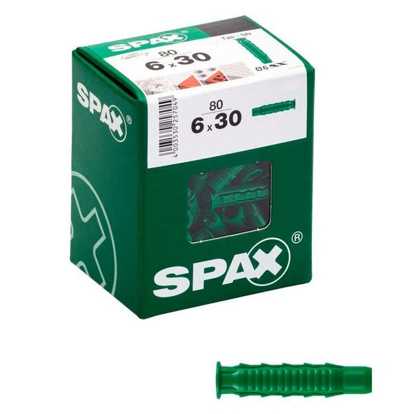 SPAX Betondübel »6x30 TYP-SD« 80 Stück grau