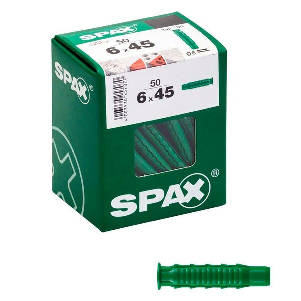 SPAX Betondübel »6x45 Typ SD« 50 Stück grau