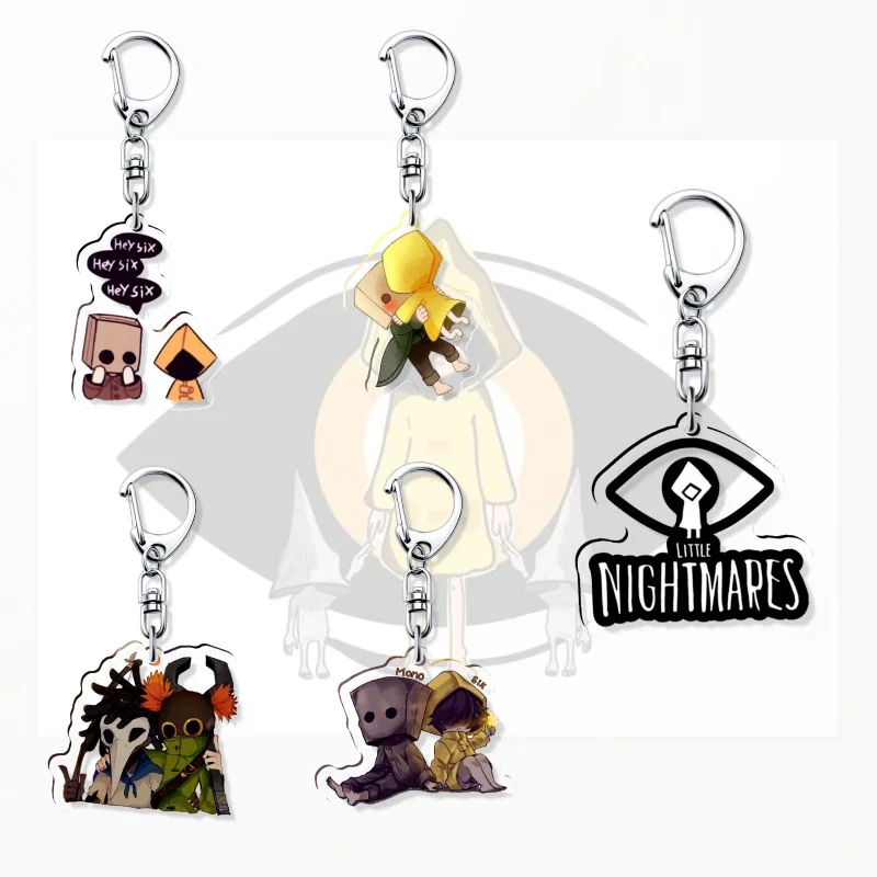 Little Nightmare Acryl Schlüsselanhänger, Niedlicher Schmuck, Geschenk für Freunde, Taschenanhänger, Souvenir, Schlüsselkette, Anhänger, Spielbezogenes Produkt Image