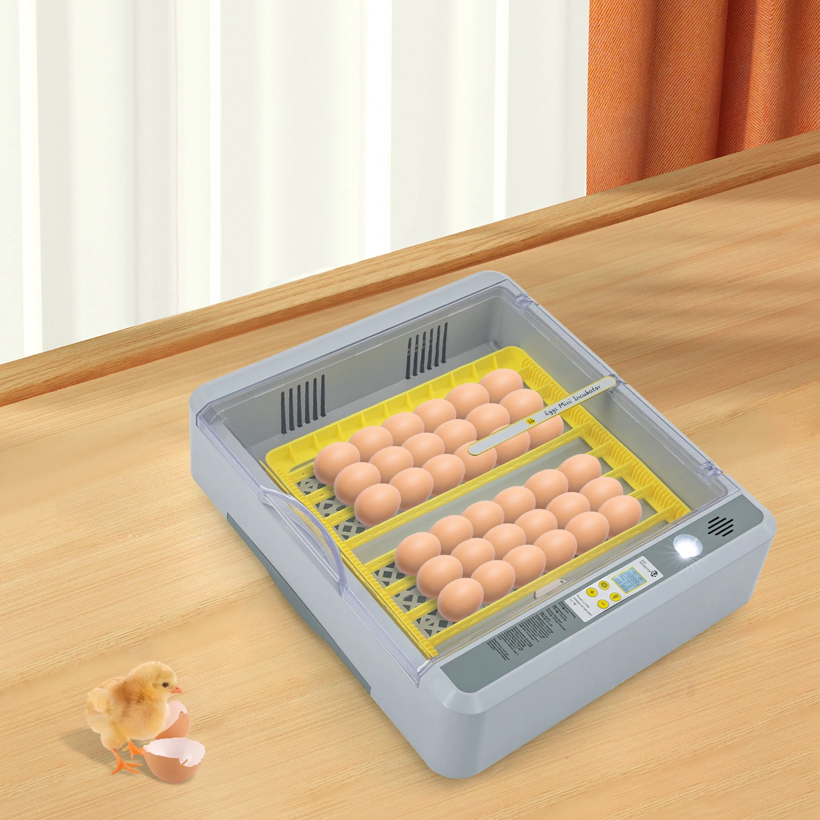 36-Eier-Inkubator Digitale Geflügel-Brutmaschine mit Automatischer Eierwende, Temperatur- und Feuchtigkeitsregelung Image