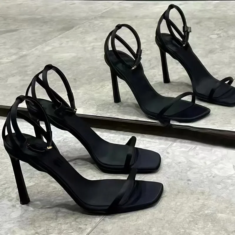 Damen-Sandalen, Sommer-High-Heel, 2022, modisch, elegant, High-Heel-Schuh, offene Zehen, Bankett-Schuh, Damen-Schuh, Zapatos
