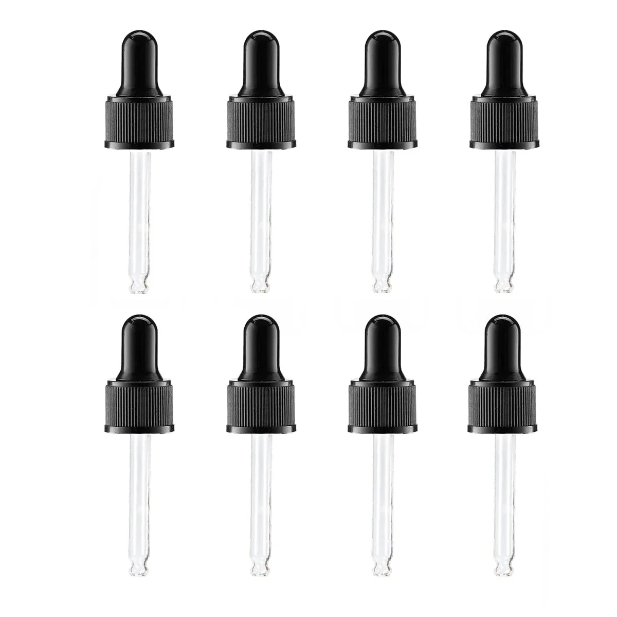 30 ml 8er-Pack Pflanzliche Homöopathische Heilmittel, Nagellackentferner-Extrakte, Glas-Tropfflasche für Ätherische Öle Image