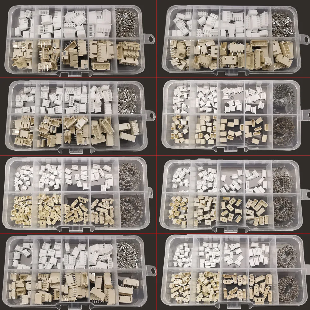 1Box JST XH 2,54/PH 2,0/SH 1,0/JST 1,25 Stecker Buchse Gehäuse Terminal Pin Header Stecker Horizontal/Vertikal Image